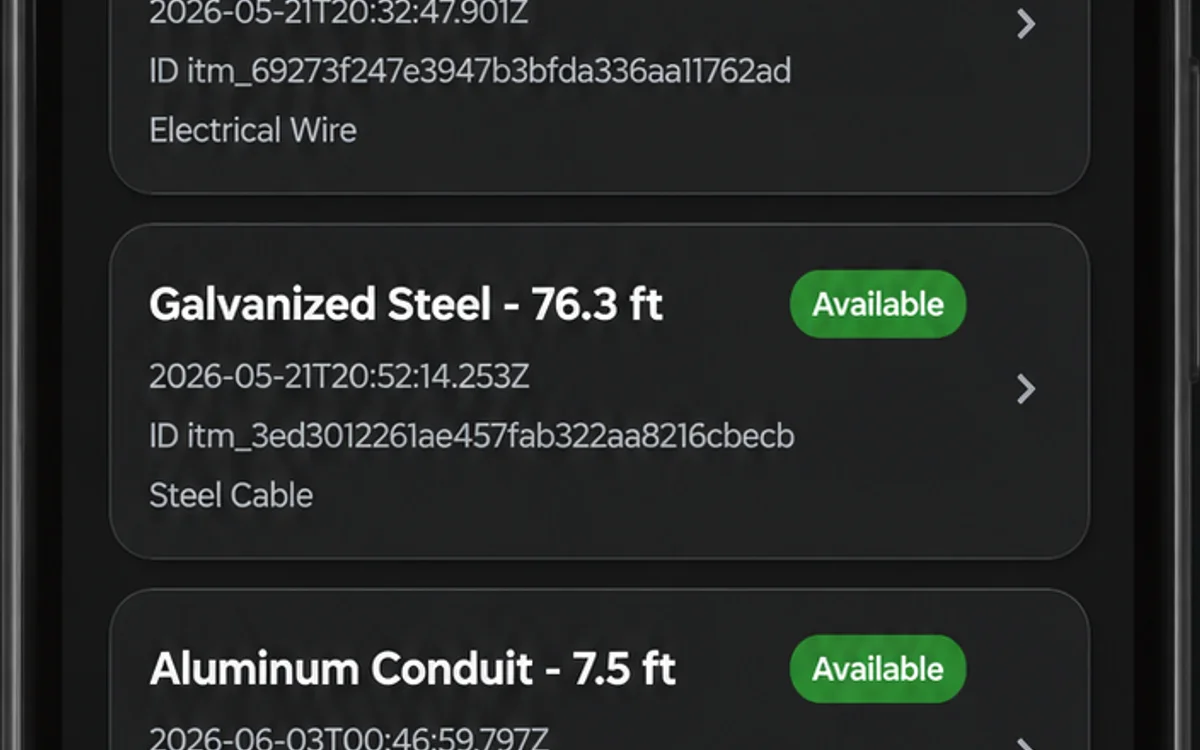 Inventory visibility in the SpoolRule app
